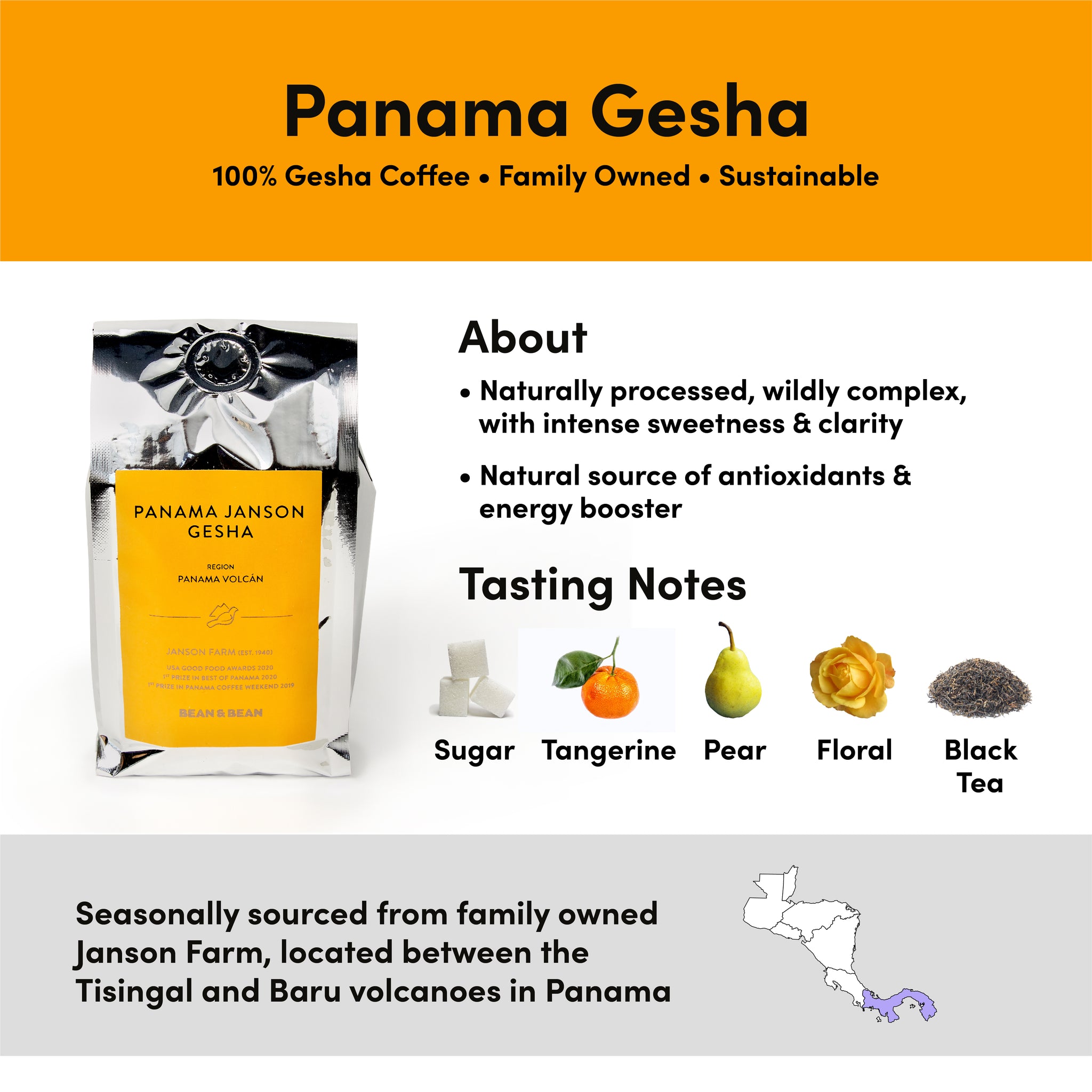 Panama Janson Gesha Washed Coffee