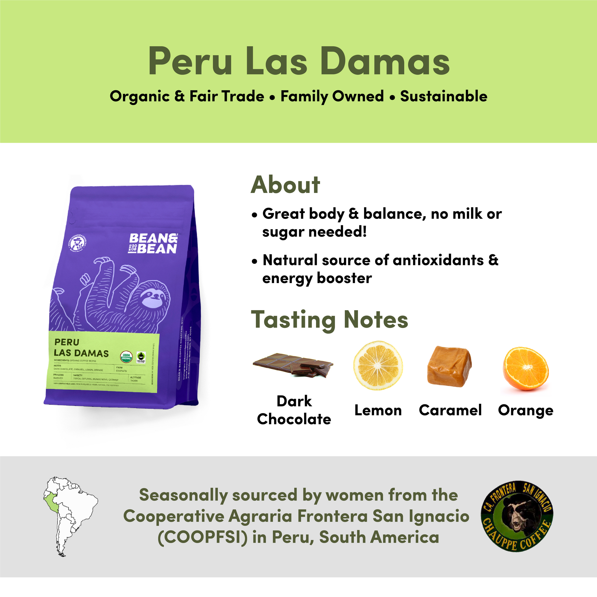 Peru Las Damas, Organic & Fair Trade