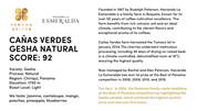 [PRE-ORDER] Panama Hacienda La Esmeralda Gesha Natural Tumaco 3NC [Score: 92.0]