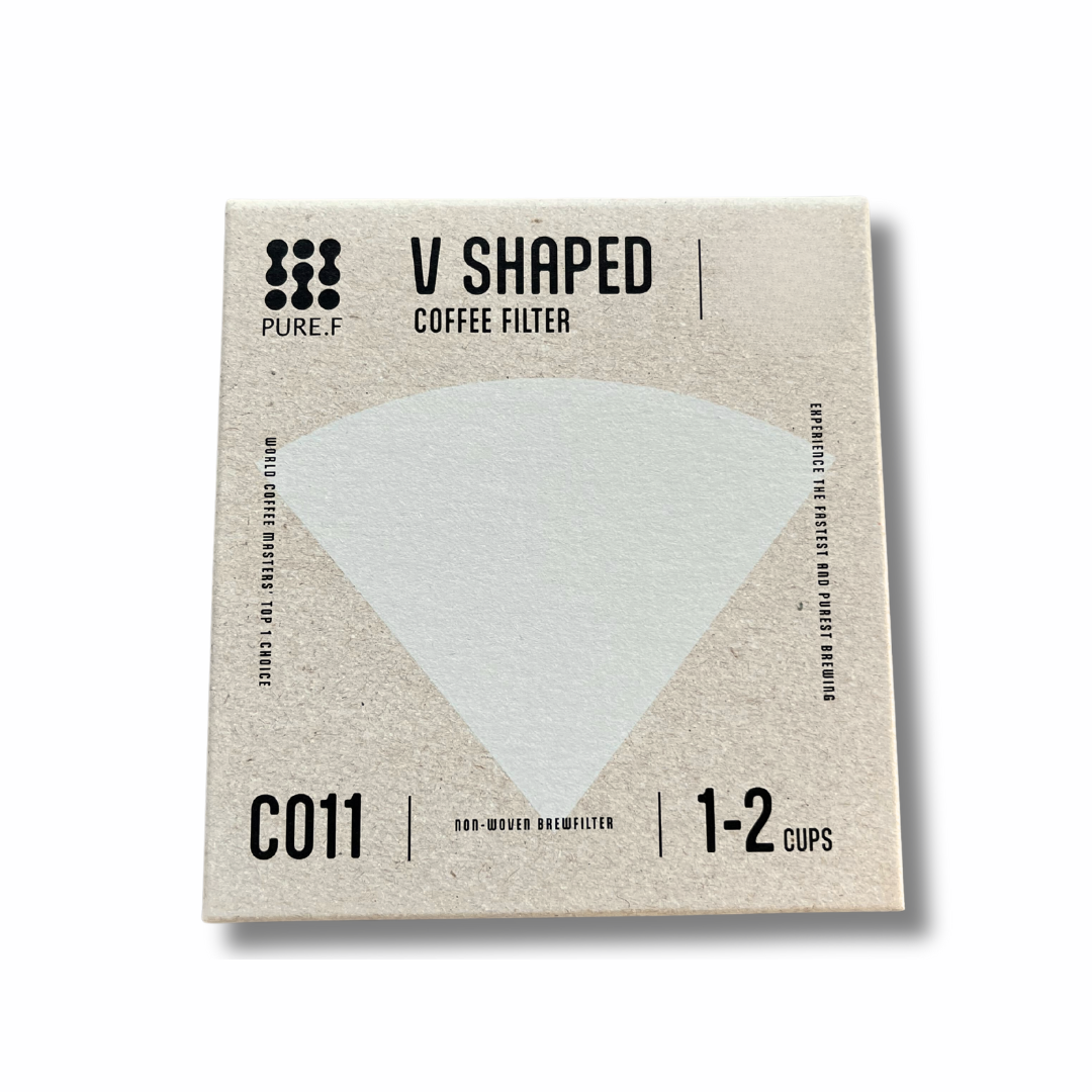 Pure.F Nonwoven High Extraction Filter Plant Based V Shaped V60