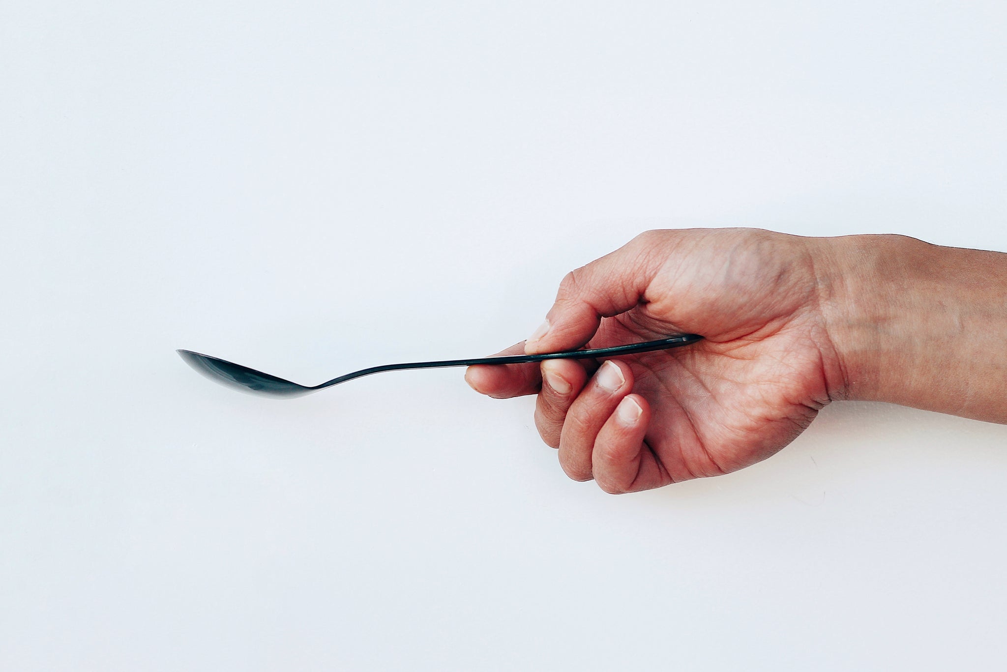 The Big Dipper: Goth Black  Umeshiso Cupping Spoon by Bean & Bean