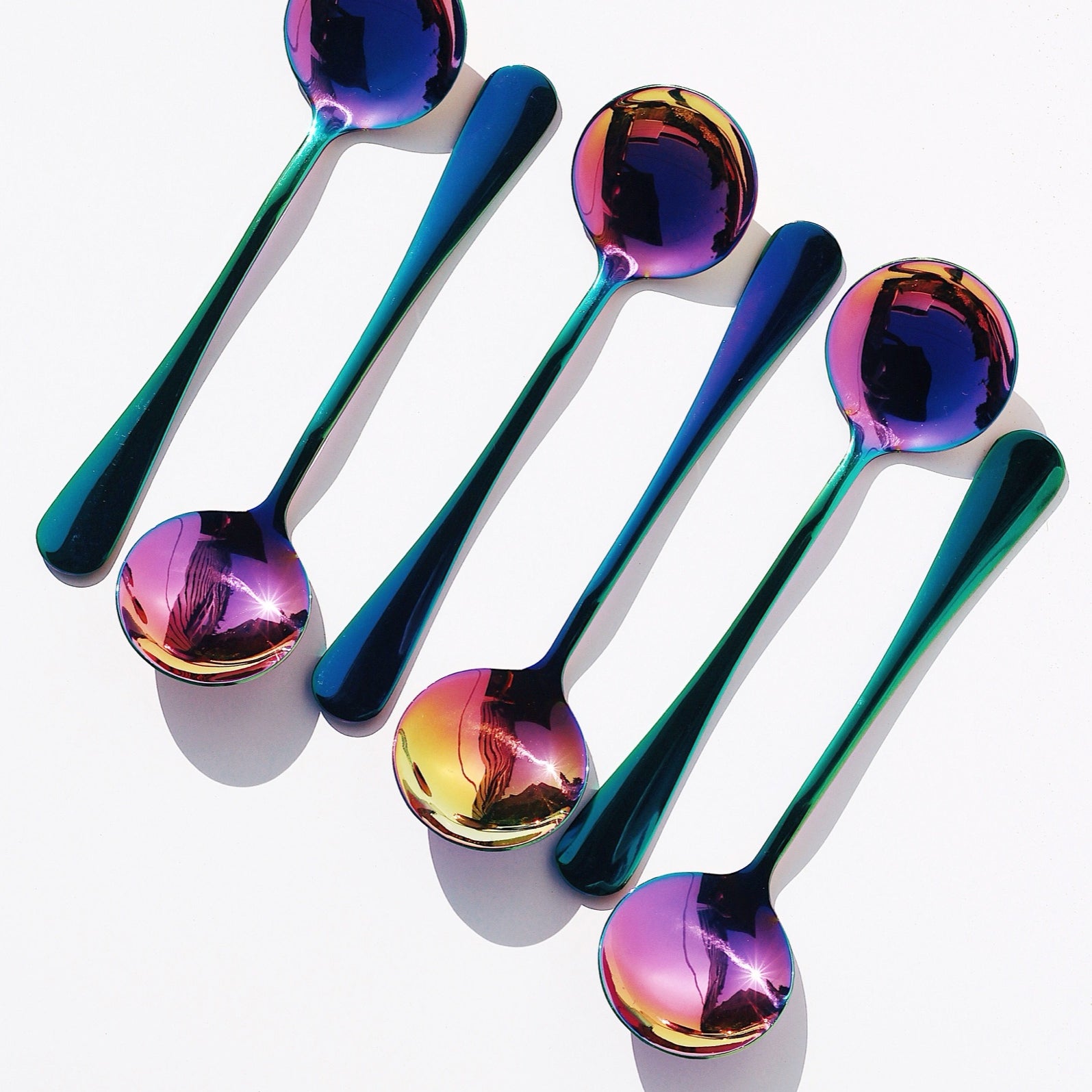 Umeshiso Rainbow Big Dipper Cupping Spoon Bean & Bean Coffee Roasters New York NYC Coffee Roasters 