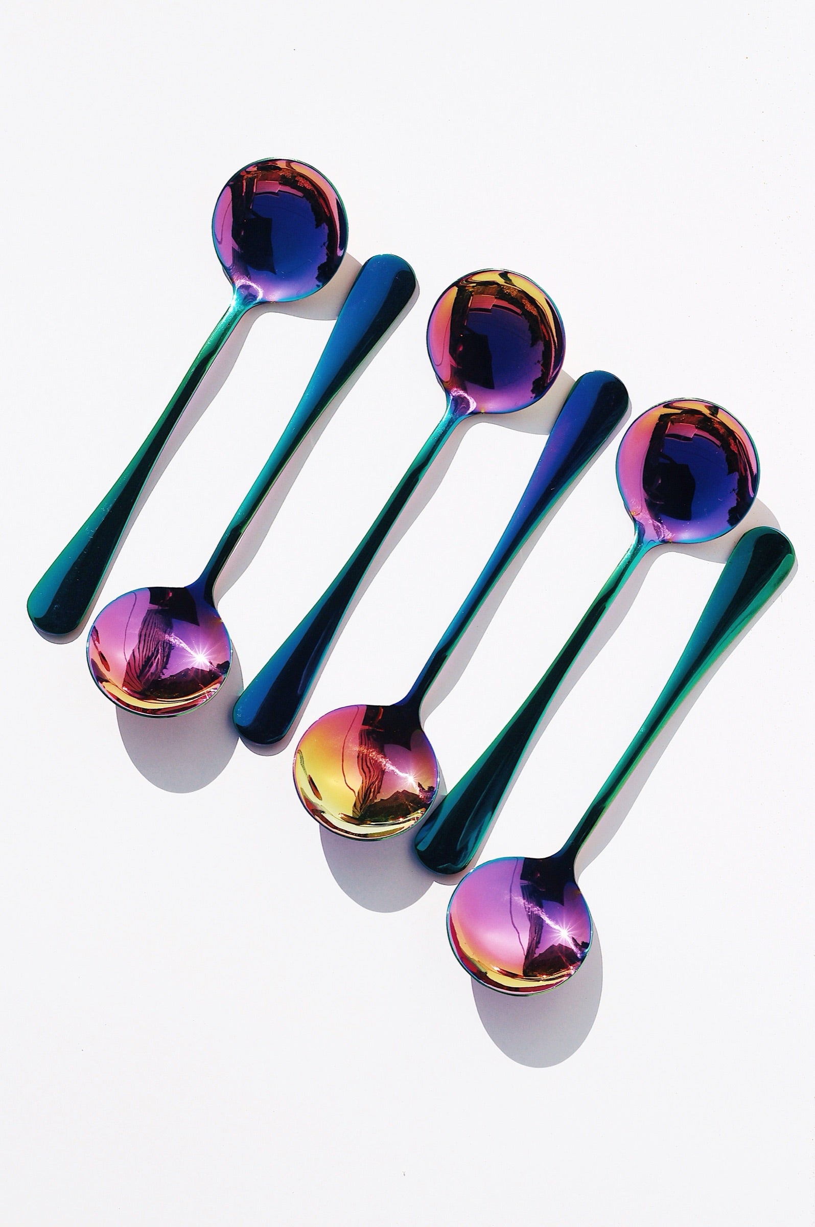 Umeshiso Rainbow Big Dipper Cupping Spoon Bean & Bean Coffee Roasters New York NYC Coffee Roasters 