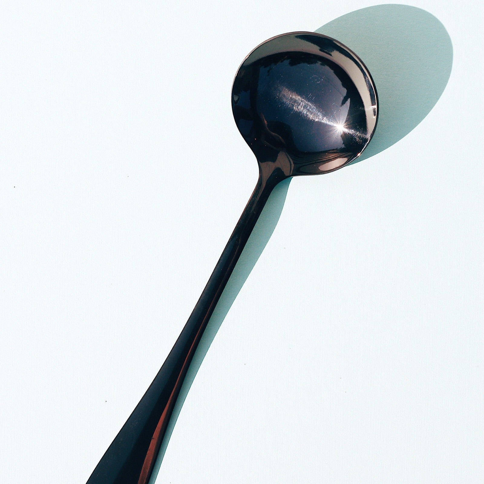Bean & Bean Coffee Roasters Umeshiso Big Dipper Cupping Spoon in Goth Black