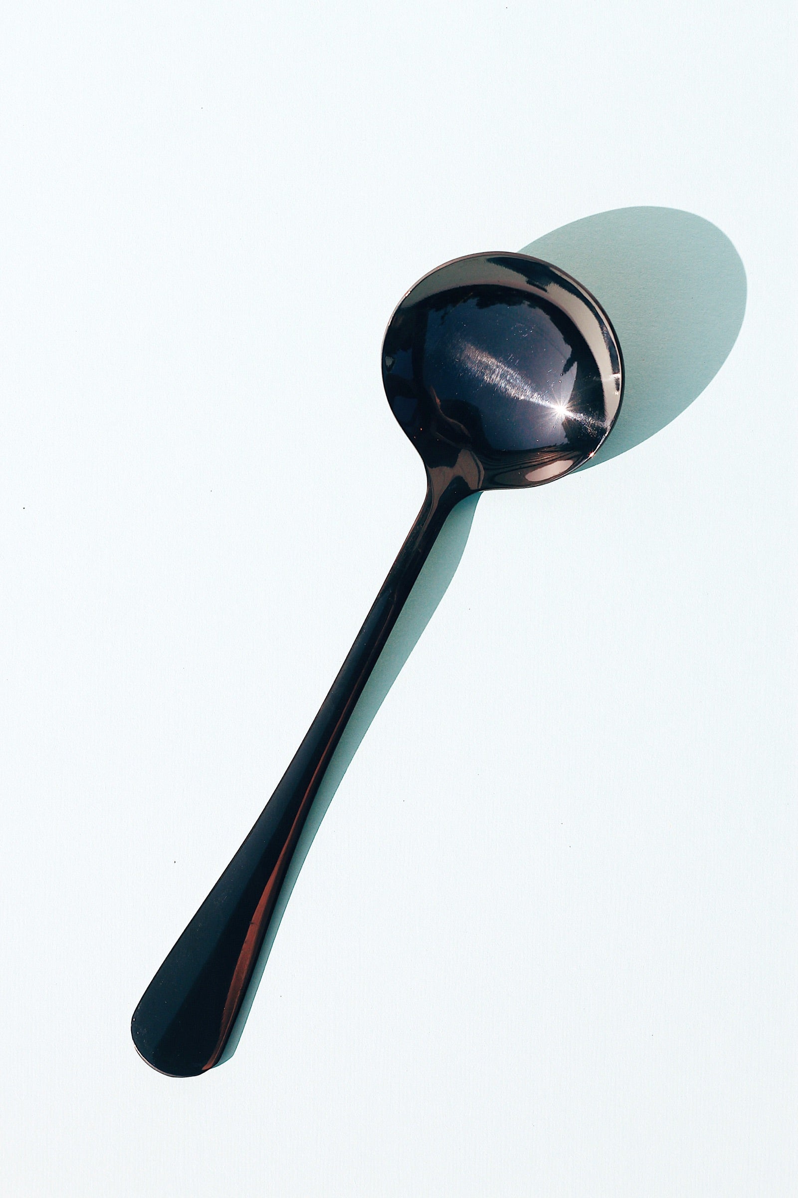 Bean & Bean Coffee Roasters Umeshiso Big Dipper Cupping Spoon in Goth Black