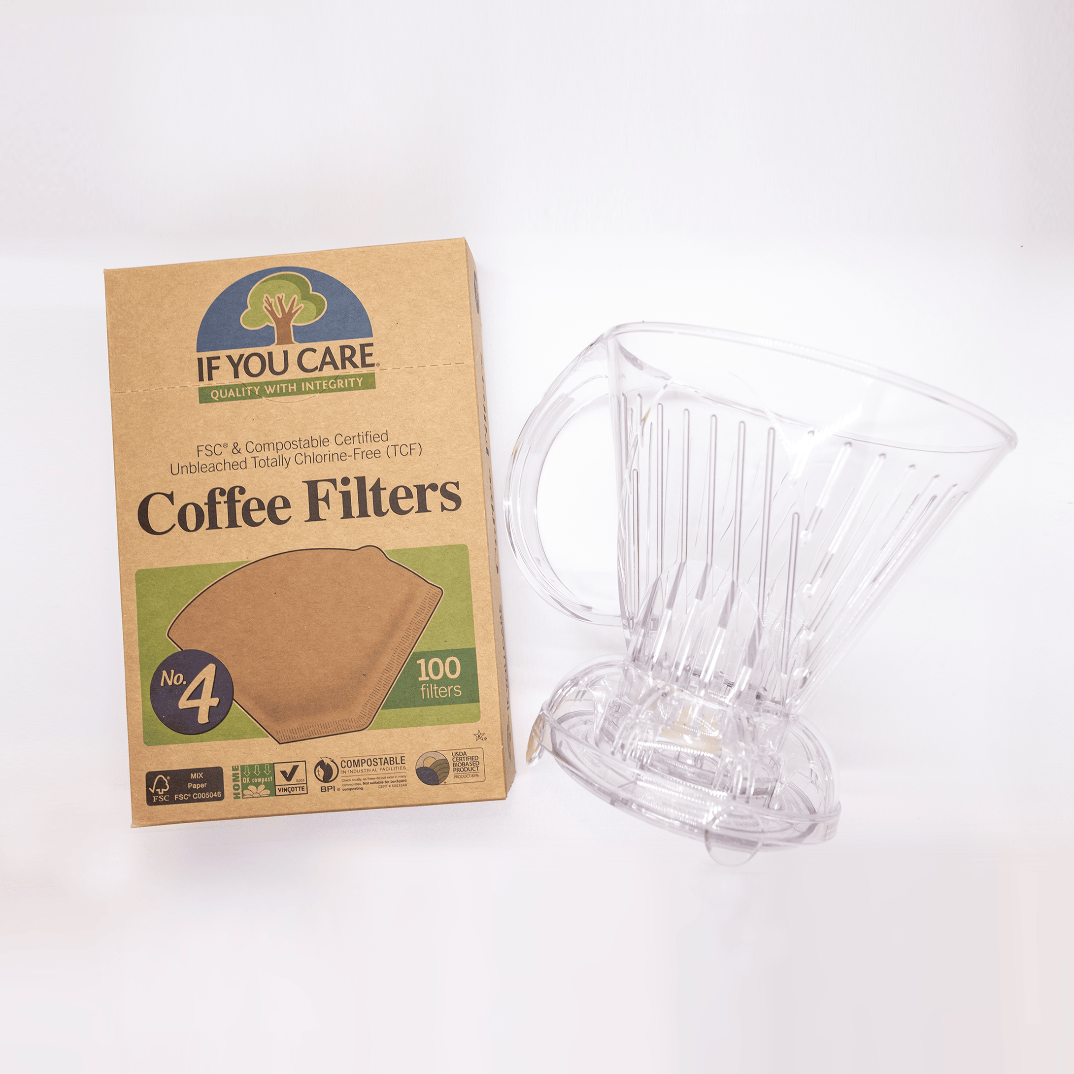 cold brew diy do it yourself coffee kit clever dripper if you care quality filter fsc compostable coffee filter no.4 filter cold brew coffee home cafe downtown blend organic fair trade certified