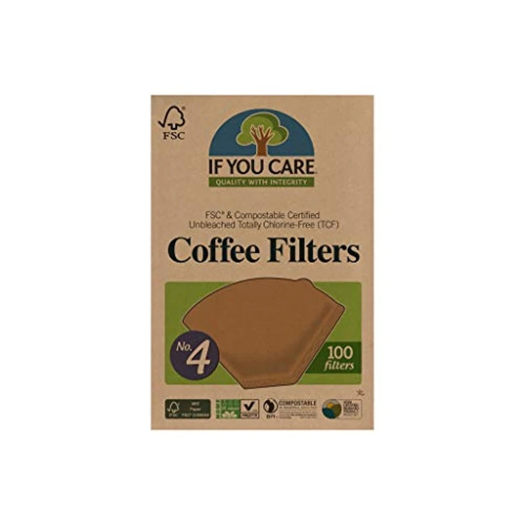 If You Care Coffee Filters FSC Compostable Certified TCF Coffee Filters No.4 #4 Filters Bean & Bean Coffee Roasters New York NYC